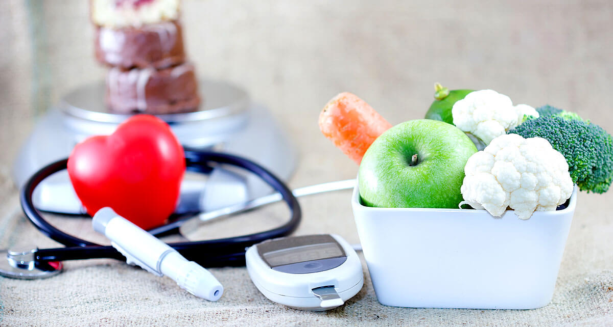 Die richtige Ernährung wirkt unterstützend bei Diabetes